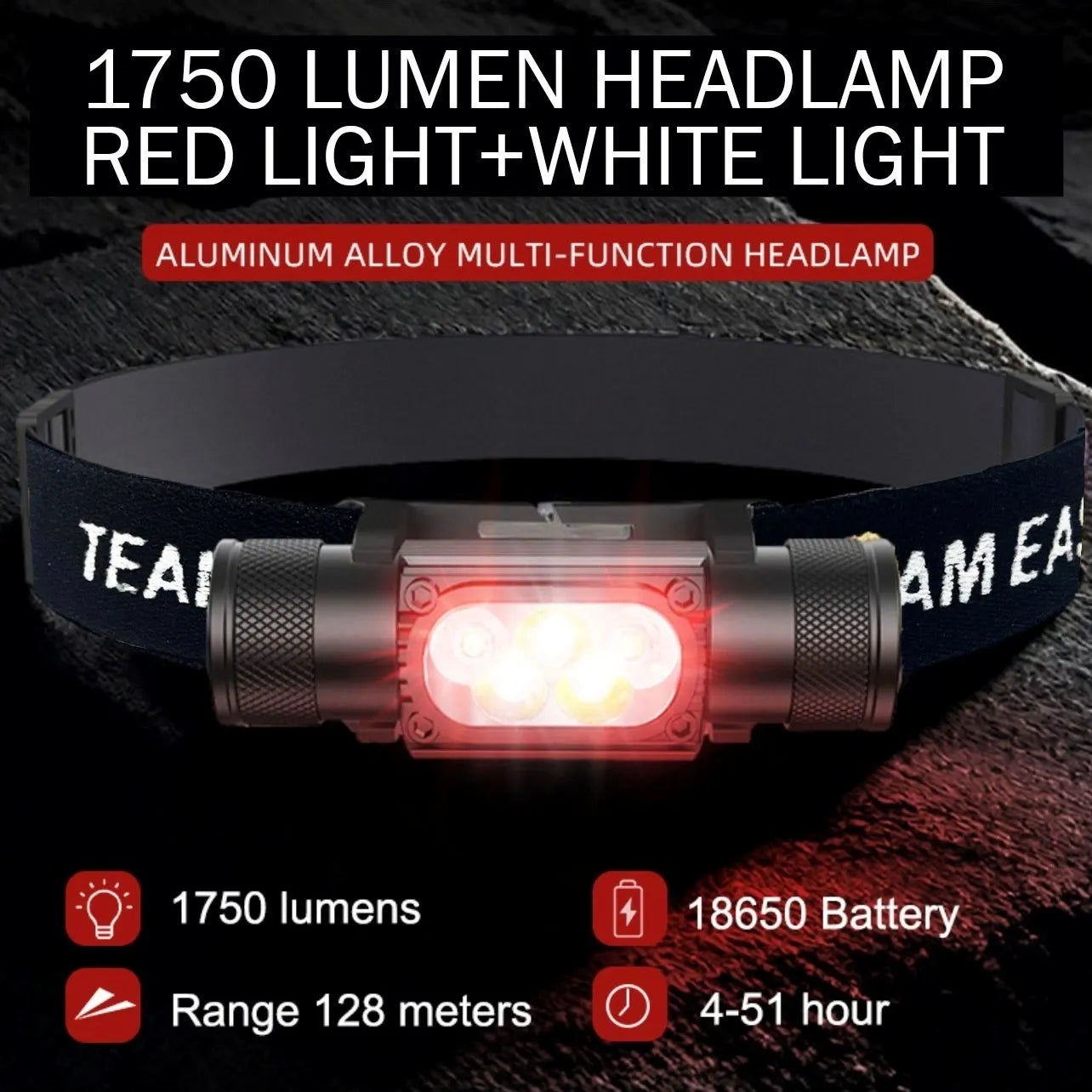Black Site K9 Approved Headlamp
